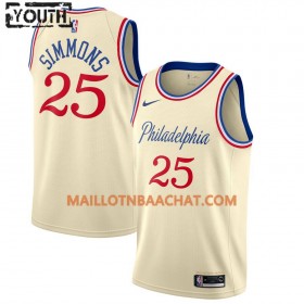 Maillot NBA Philadelphia 76ers Ben Simmons 25 Nike 2019-20 City Edition Swingman - Enfant
